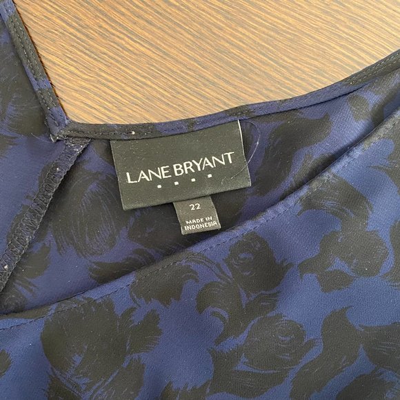 Lane Bryant, Blue and Black Tank Top, Shell, Size 22 - Picture 5 of 8